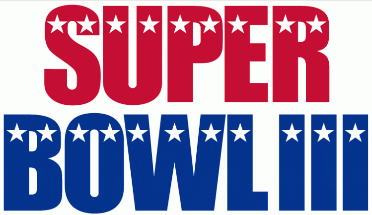 Super Bowl III Primary Logo iron on transfers for clothing